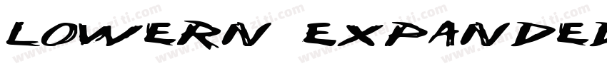 Lowern Expanded字体转换